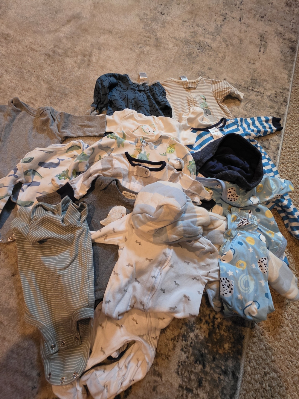 15 Piece Lot Boys Clothing 0-3 Months